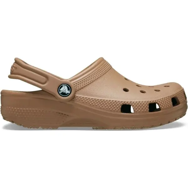 Crocs CLASSIC CLOG K Dětské pantofle, hnědá, velikost 30/31
