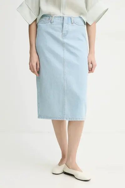 Džínová sukně 2NDDAY Donatello modrá barva, midi, 2251729964