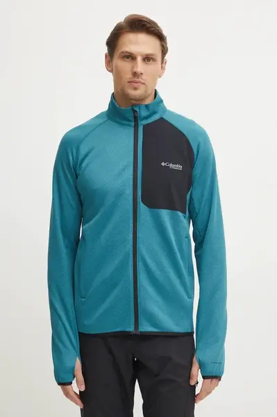 Sportovní mikina Columbia Triple Canyon zelená barva, 2094963