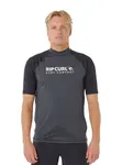 Rip curl pánské tričko Shock Upf S/S Black Marle | Černá | Velikost XL