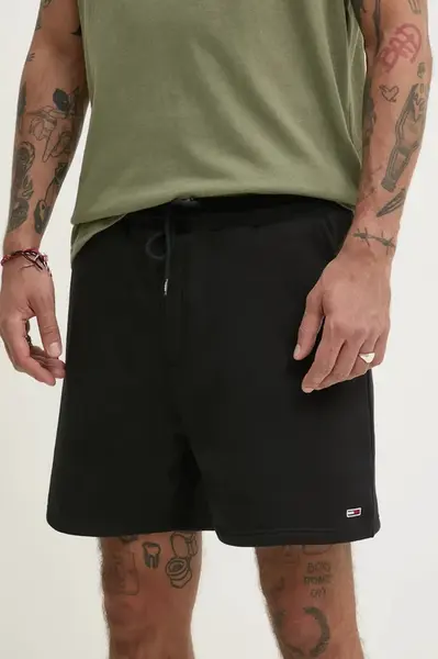 Tommy Jeans Teplákové šortky pánske s bavlnou