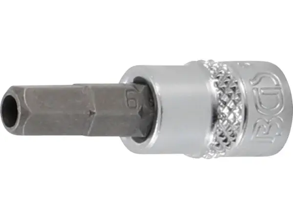 BGS Technic BGS 5156-6 Hlavice zástrčná 1/4" 6hran 6 mm s vrtáním