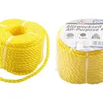 BGS Technic BGS 80805 Univerzální lano 20 m, polyethylen, zatížení 65 kg. Žluté