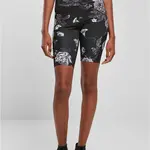 Dámské kraťasy High Waist Tech Mesh AOP Cycle Shorts darkflower