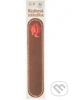 Obšitá záložka Drak (obrázok červený)