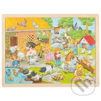 Dřevěné puzzle Dětská Zoo - puzzle z kategorie Maxi dílky