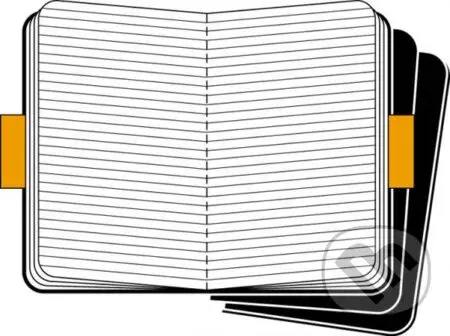 Moleskine - sada 3 malých linajkových notesov (čierna väzba)