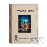 Dřěvěné puzzle/Magické město A4 svítící