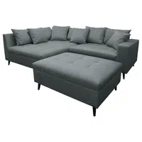 MID.YOU ROHOVÁ SEDAČKA, textil, tmavě šedá