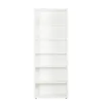 Carryhome REGÁL NA DOKUMENTY, vysoce lesklá bílá, 81,6/217/35,7 cm