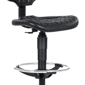 ANTARES dílenská židle 1290 3050 PU NOR, plast, extend, kolečka