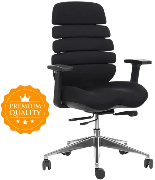 MERCURY Ergonomická kancelářská židle SPINE černá, sezení 8 hodin denně