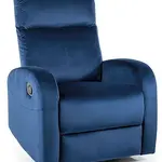 SIGNAL Relaxační polohovací křeslo OLIMP VELVET tmavě modrá BLUVEL 86