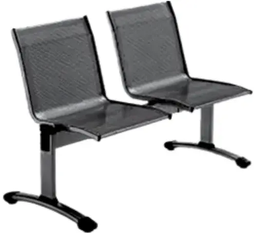 Lavice, multisedák OMP Star, RAL9005 černá - 2 místná