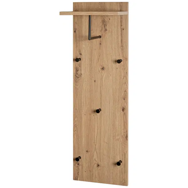 XXXL ŠATNÍ PANEL, černá, barvy dubu, 30/100/20 cm