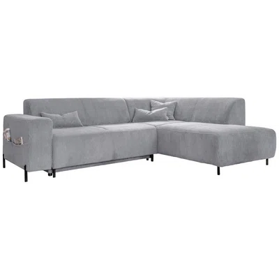 MID.YOU ROHOVÁ SEDAČKA, textil, světle šedá