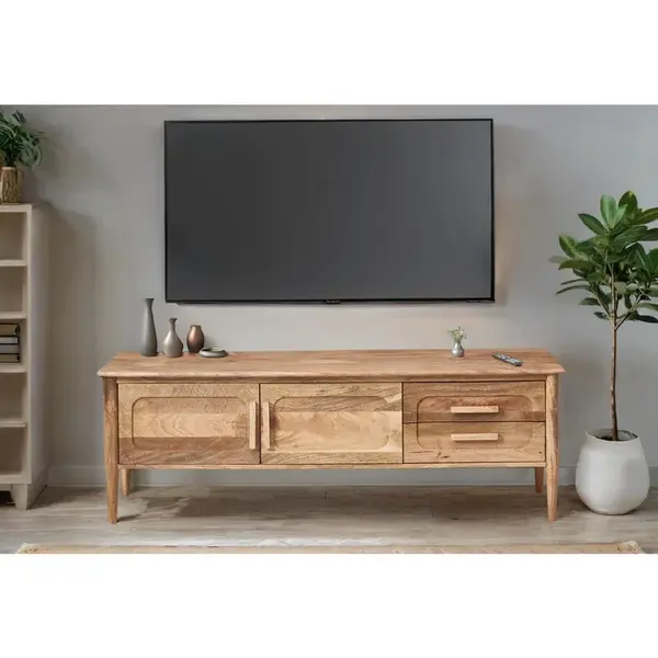 Livetastic NÍZKÁ KOMODA, mangové dřevo, přírodní barvy, 150/50/40 cm