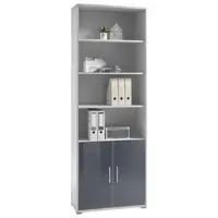 Livetastic SKŘÍŇ NA ŠANONY, světle šedá, barvy grafitu, 79/220/35 cm