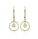 Silver Cat Fashion pozlacené visací náušnice se zirkony SC582