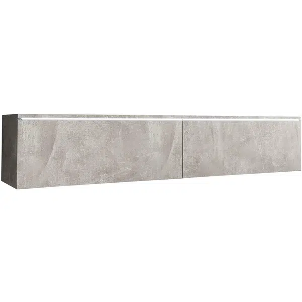 P & B NÍZKÁ KOMODA, šedá, 140/30/33 cm