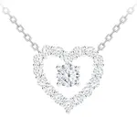 Preciosa Romantický stříbrný náhrdelník First Love s kubickou zirkonií Preciosa 5302 00