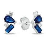 Brilio Silver Půvabné stříbrné náušnice se zirkony EA1170WB