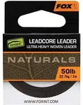 Fox olověná šňůra naturals leadcore - 50 lb 25 m