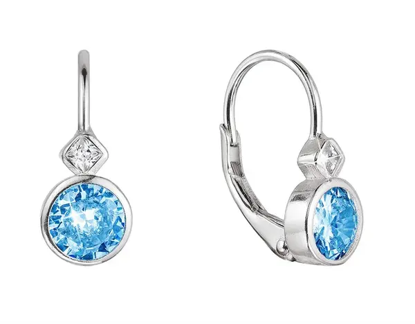 Evolution Group - Pavona Krásné dívčí náušnice se zirkony 11479.3 aqua