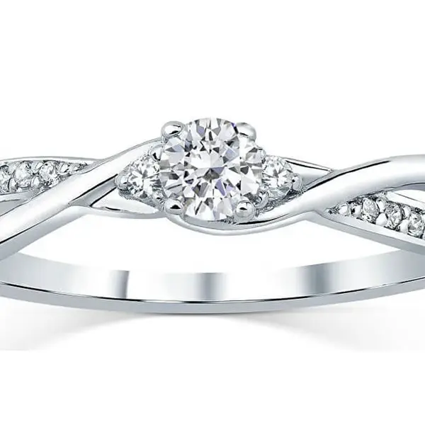 Silvego Stříbrný prsten s krystaly Swarovski FNJR085sw 63 mm