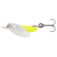 Savage gear třpytka grub spinners silver yellow - #2 5,8 g