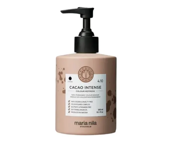 Maria Nila Jemná vyživující maska bez permanentních barevných pigmentů 4.10 Cacao Intense (Colour Refresh Mask) 300 ml