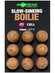 Korda plastic wafter slow-sinking boilie cell - 15 mm 9 ks