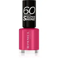 Rimmel 60 Seconds Super Shine lak na nehty odstín 323 Funtime Fuchsia 8 ml