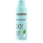 Bilboa Belli Freschi opalovací sprej s mátou peprnou SPF 50+ 150 ml