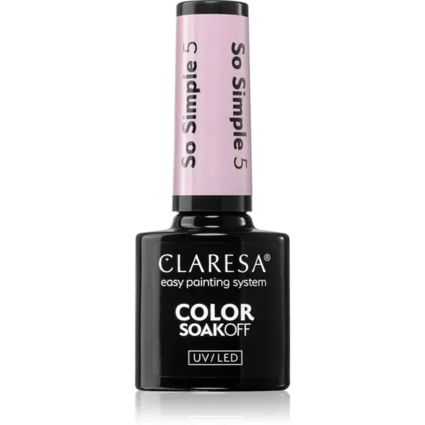 Claresa SoakOff UV/LED Color So Simple gelový lak na nehty odstín 5 5 g