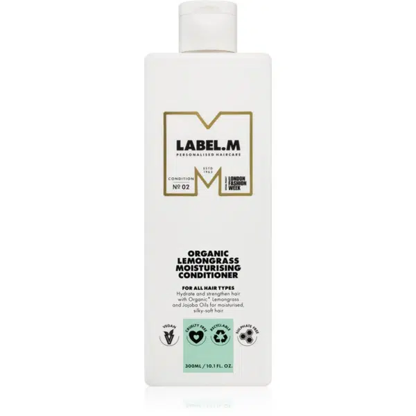 label.m Organic Lemongrass hydratační kondicionér pro všechny typy vlasů 300 ml