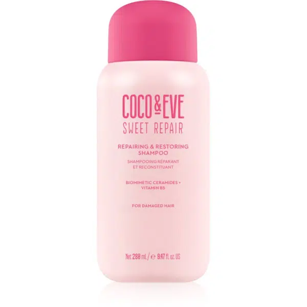 Coco & Eve Sweet Repair Repairing & Restoring Shampoo intenzivně regenerační šampon pro poškozené a barvené vlasy 280 ml