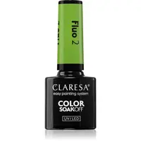 Claresa SoakOff UV/LED Color Fluo gelový lak na nehty odstín 2 5 g