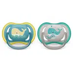 Philips Avent Ultra Air SCF349/24 18m+ dudlík Whale 2 ks