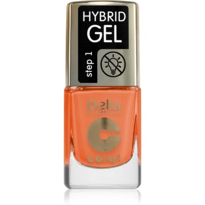 Delia Cosmetics Coral Nail Enamel Hybrid Gel gelový lak na nehty odstín 143 11 ml
