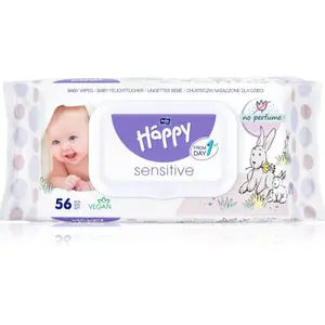 BELLA Baby Happy Sensitive vlhčené čisticí ubrousky pro děti 56 ks