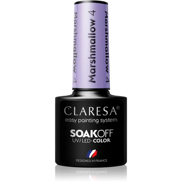 Claresa SoakOff UV/LED Color Marshmallow gelový lak na nehty odstín 4 5 g