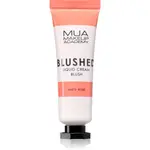 MUA Makeup Academy Blushed Liquid Blusher tekutá tvářenka odstín Misty Rose 10 ml