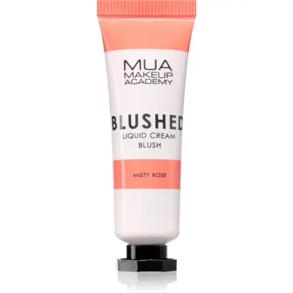 MUA Makeup Academy Blushed Liquid Blusher tekutá tvářenka odstín Misty Rose 10 ml