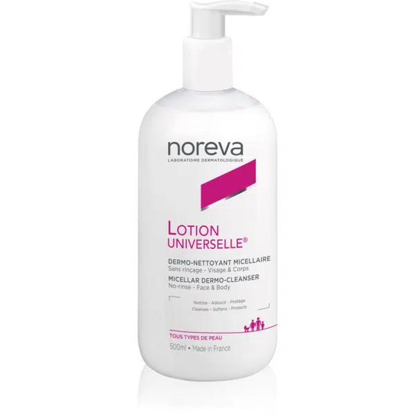 Noreva Lotion Universelle Micellar Dermo-Cleanser micelární mléko na obličej a tělo pro citlivou pleť 500 ml