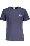 TOMMY HILFIGER MEN'S BLUE SHORT SLEEVE T-SHIRT