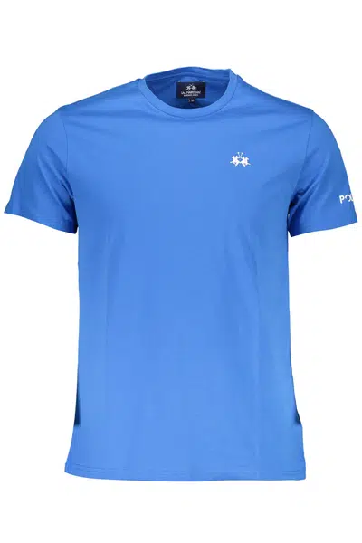 LA MARTINA MEN'S SHORT SLEEVE T-SHIRT BLUE