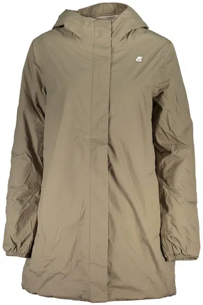 K-WAY BEIGE WOMEN'S JACKET