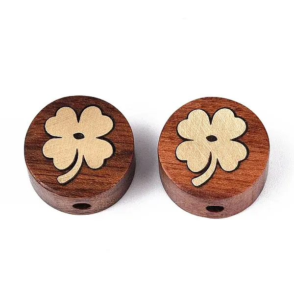 Natural Sandalwood Mala and Brass Finding Beads