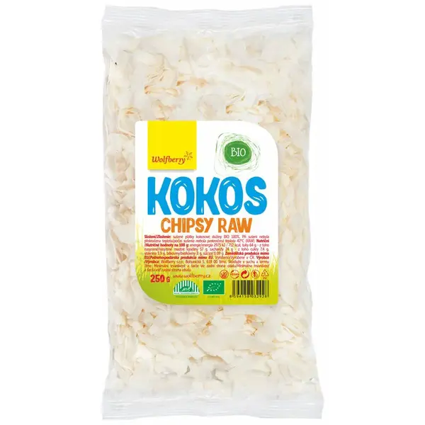 Wolfberry Kokosové chipsy BIO kokosové čipsy v BIO kvalite 250 g